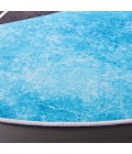 Safavieh Tacoma Dark Grey / Turquoise TAC837 6 ft. X 6 ft. Round Rug