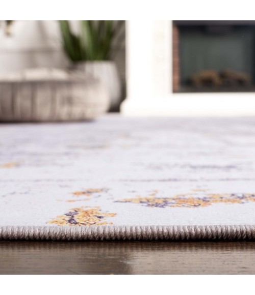Safavieh Tacoma Grey / Gold Rug TAC863 6 ft. X 6 ft. Round - Rugs Town Safavieh Tacoma Grey / Gold TAC863 6 ft. X 6 ft. Round Rug