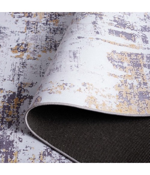 Safavieh Tacoma Grey / Gold TAC863 6 ft. X 9 ft. Rectangle Rug
