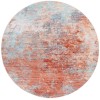 Safavieh Tacoma Rust / Aqua TAC943 6 ft. X 6 ft. Round Rug