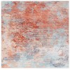 Safavieh Tacoma Rust / Aqua TAC943 6 ft. X 6 ft. Square Rug
