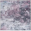 Safavieh Tacoma Plum / Black TAC943 6 ft. X 6 ft. Square Rug