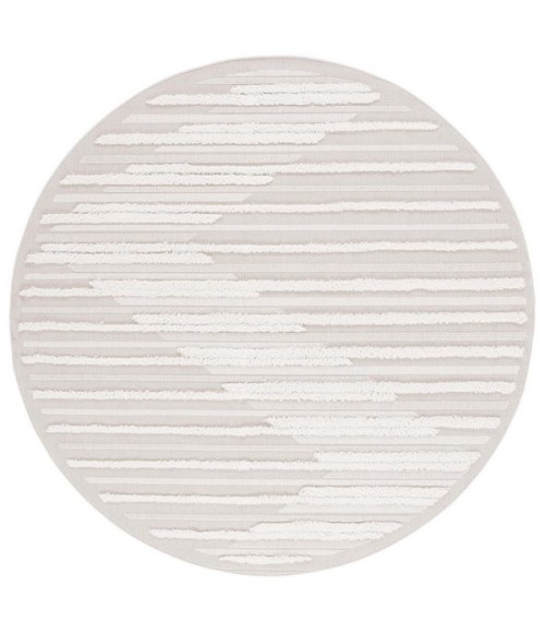 Safavieh Trends Beige / Ivory TRD102 6 ft. 7 in. X 6 ft. 7 in. Round Rug