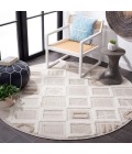 Safavieh Trends Beige / Ivory TRD108 6 ft. 7 in. X 6 ft. 7 in. Round Rug