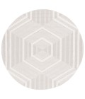 Safavieh Trends Beige / Ivory TRD114 6 ft. 7 in. X 6 ft. 7 in. Round Rug