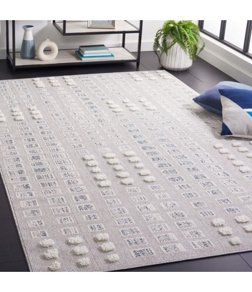 Safavieh Trends Grey / Ivory Rug TRD122 5 ft. 3 in. X 7 ft. 6 in. Rectangle - Rugs Town Safavieh Trends Grey / Ivory TRD122 5 ft. 3 in. X 7 ft. 6 in. Rectangle Rug