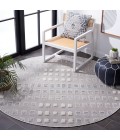 Safavieh Trends Grey / Ivory TRD122 6 ft. 7 in. X 6 ft. 7 in. Round Rug