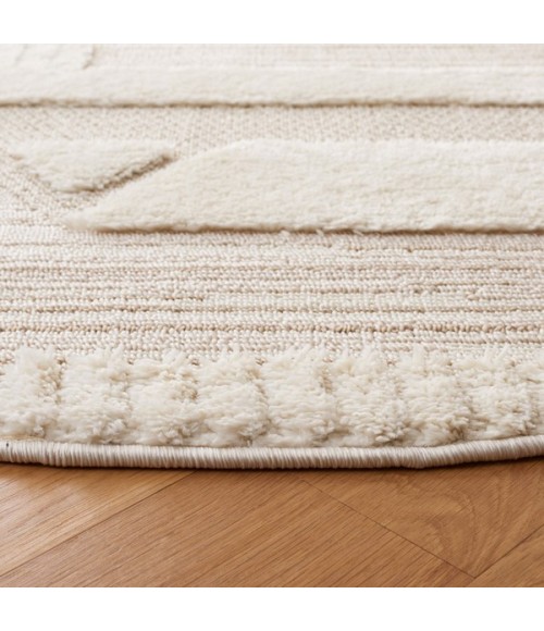 Safavieh Urban Ivory / Beige URB200 6 ft. 7 in. X 6 ft. 7 in. Round Rug