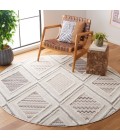 Safavieh Urban Grey / Ivory URB202 6 ft. 7 in. X 6 ft. 7 in. Round Rug