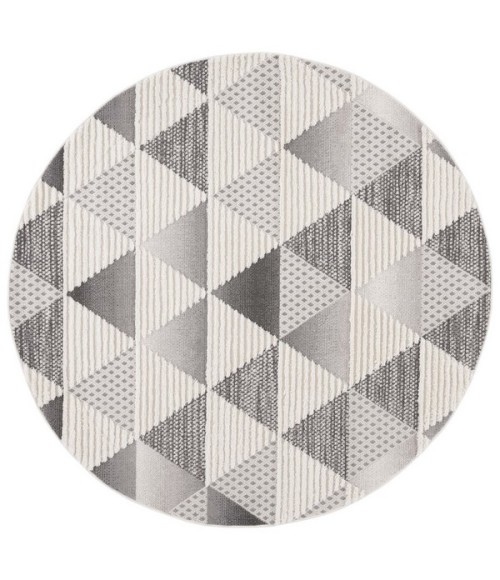 Safavieh Urban Grey / Ivory Rug URB206 6 ft. 7 in. X 6 ft. 7 in. Round - Rugs Town Safavieh Urban Grey / Ivory URB206 6 ft. 7 in. X 6 ft. 7 in. Round Rug