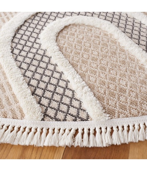 Safavieh Urban Beige / Ivory URB210 6 ft. 7 in. X 6 ft. 7 in. Round Rug