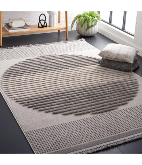 Safavieh Urban Grey / Light Grey URB216 6 ft. 7 in. X 6 ft. 7 in. Square Rug