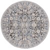 Safavieh Vivaldi Navy / Ivory VIV516 6 ft. 7 in. X 6 ft. 7 in. Round Rug