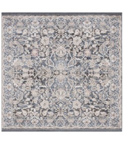 Safavieh Vivaldi Navy / Ivory VIV516 6 ft. 7 in. X 6 ft. 7 in. Square Rug