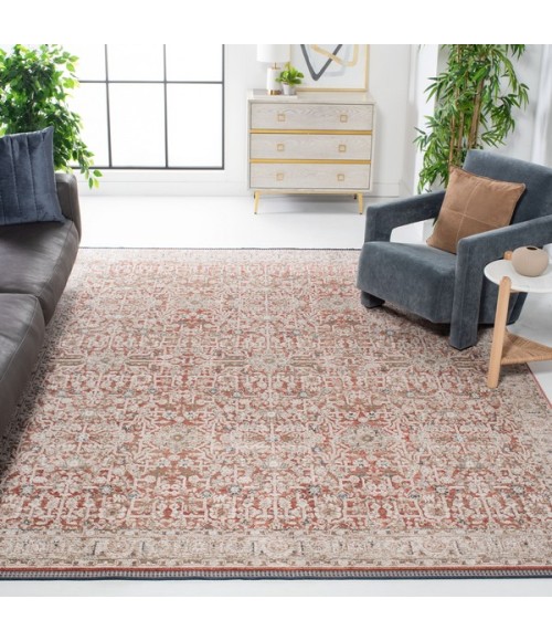Safavieh Vivaldi Rust / Ivory VIV546 4 ft. X 6 ft. Rectangle Rug