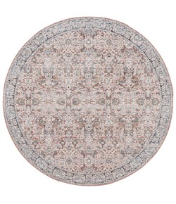 Safavieh Vivaldi Navy / Rust VIV562 6 ft. 7 in. X 6 ft. 7 in. Round Rug
