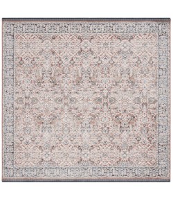 Safavieh Vivaldi Navy / Rust VIV562 6 ft. 7 in. X 6 ft. 7 in. Square Rug