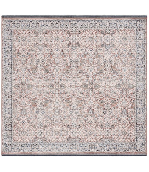 Safavieh Vivaldi Navy / Rust VIV562 6 ft. 7 in. X 6 ft. 7 in. Square Rug
