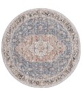 Safavieh Vivaldi Blue / Rust VIV565 6 ft. 7 in. X 6 ft. 7 in. Round Rug