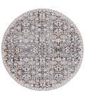Safavieh Vivaldi Blue / Ivory VIV568 6 ft. 7 in. X 6 ft. 7 in. Round Rug
