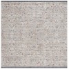 Safavieh Vivaldi Ivory / Navy VIV596 6 ft. 7 in. X 6 ft. 7 in. Square Rug