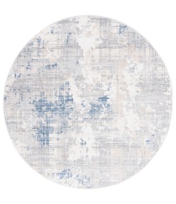 Safavieh Whisper Grey / Blue Ivory WHS544 6 ft. 7 in. X 6 ft. 7 in. Round Rug