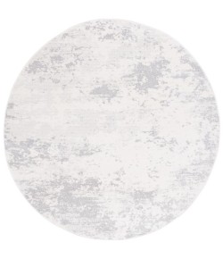Safavieh Whisper Ivory / Grey WHS546 6 ft. 7 in. X 6 ft. 7 in. Round Rug