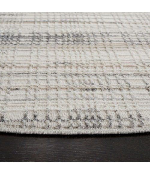 Safavieh Whisper Ivory / Grey WHS548 6 ft. 7 in. X 6 ft. 7 in. Round Rug