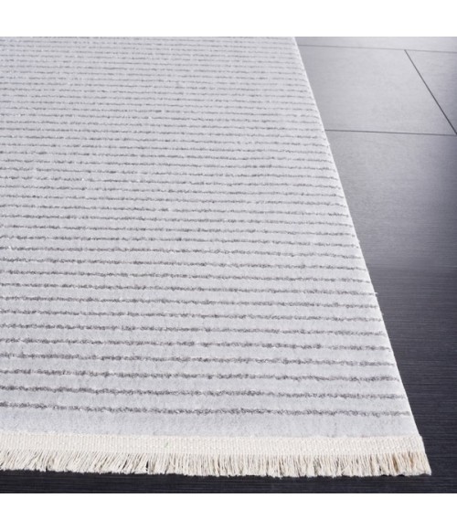 Safavieh Whisper Grey / Dark Grey Rug WHS550 6 ft. 7 in. X 6 ft. 7 in. Square - Rugs Town Safavieh Whisper Grey / Dark Grey WHS550 6 ft. 7 in. X 6 ft. 7 in. Square Rug
