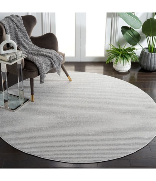 Safavieh Whisper Grey / Dark Grey Rug WHS550 6 ft. 7 in. X 6 ft. 7 in. Round - Rugs Town Safavieh Whisper Grey / Dark Grey WHS550 6 ft. 7 in. X 6 ft. 7 in. Round Rug