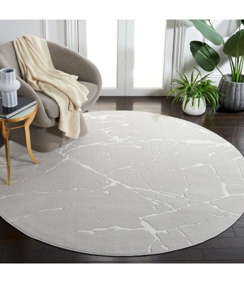 Safavieh Whisper Grey / Ivory Rug WHS552 6 ft. 7 in. X 6 ft. 7 in. Round - Rugs Town Safavieh Whisper Grey / Ivory WHS552 6 ft. 7 in. X 6 ft. 7 in. Round Rug