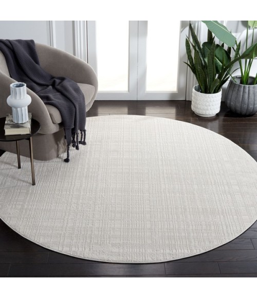 Safavieh Whisper Ivory / Ivory Rug WHS560 6 ft. 7 in. X 6 ft. 7 in. Round - Rugs Town Safavieh Whisper Ivory / Ivory WHS560 6 ft. 7 in. X 6 ft. 7 in. Round Rug