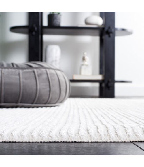 Safavieh Whisper Ivory / Ivory WHS565 6 ft. 7 in. X 6 ft. 7 in. Square Rug