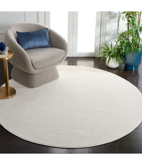 Safavieh Whisper Ivory / Ivory WHS565 6 ft. 7 in. X 6 ft. 7 in. Round Rug