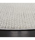 Safavieh Whisper Light Grey / Ivory WHS568 6 ft. 7 in. X 6 ft. 7 in. Round Rug