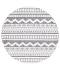 Safavieh Alamo Area Rug ALM716H-7R Safavieh Alamo ALM716 Charcoal / Ivory 6'-7" X 6'-7" Round Area Rug