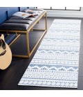 Safavieh Alamo Area Rug ALM716M-28 Safavieh Alamo ALM716 Blue / Ivory 2'-2" X 8' Runner Area Rug