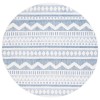 Safavieh Alamo ALM716 Blue / Ivory 6'-7" X 6'-7" Round Area Rug