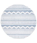 Safavieh Alamo ALM716 Blue / Ivory 6'-7" X 6'-7" Round Area Rug