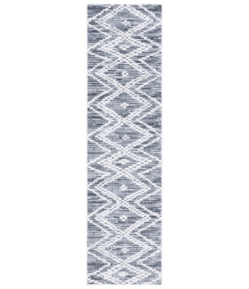 Safavieh Alamo Area Rug ALM717H-28 Safavieh Alamo ALM717 Charcoal / Ivory 2'-2" X 8' Runner Area Rug