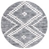 Safavieh Alamo ALM717 Charcoal / Ivory 6'-7" X 6'-7" Round Area Rug