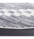 Safavieh Alamo Area Rug ALM717H-7R Safavieh Alamo ALM717 Charcoal / Ivory 6'-7" X 6'-7" Round Area Rug