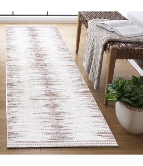 Safavieh Alamo Area Rug ALM732T-28 Safavieh Alamo ALM732 Taupe / Ivory 2'-2" X 8' Runner Area Rug