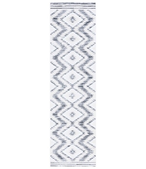 Safavieh Alamo Area Rug ALM737H-28 Safavieh Alamo ALM737 Ivory / Charcoal 2'-2" X 8' Runner Area Rug