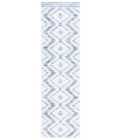 Safavieh Alamo Area Rug ALM737M-28 Safavieh Alamo ALM737 Ivory / Blue 2'-2" X 8' Runner Area Rug