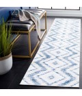 Safavieh Alamo Area Rug ALM737M-28 Safavieh Alamo ALM737 Ivory / Blue 2'-2" X 8' Runner Area Rug