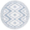Safavieh Alamo ALM737 Ivory / Blue 6'-7" X 6'-7" Round Area Rug
