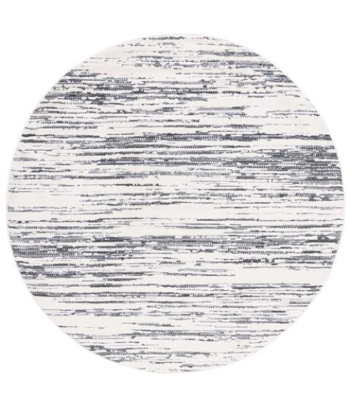 Safavieh Alamo Area Rug ALM742H-7R Safavieh Alamo ALM742 Charcoal / Ivory 6'-7" X 6'-7" Round Area Rug