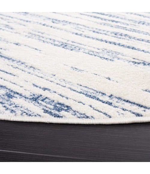 Safavieh Alamo Area Rug ALM742M-7R Safavieh Alamo ALM742 Blue / Ivory 6'-7" X 6'-7" Round Area Rug
