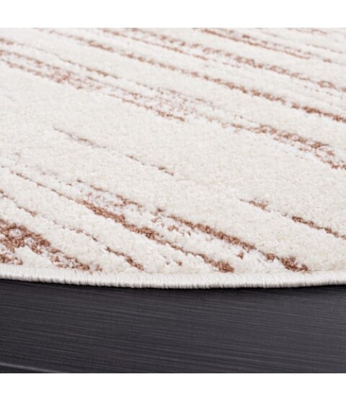 Safavieh Alamo Area Rug ALM742T-7R Safavieh Alamo ALM742 Taupe / Ivory 6'-7" X 6'-7" Round Area Rug